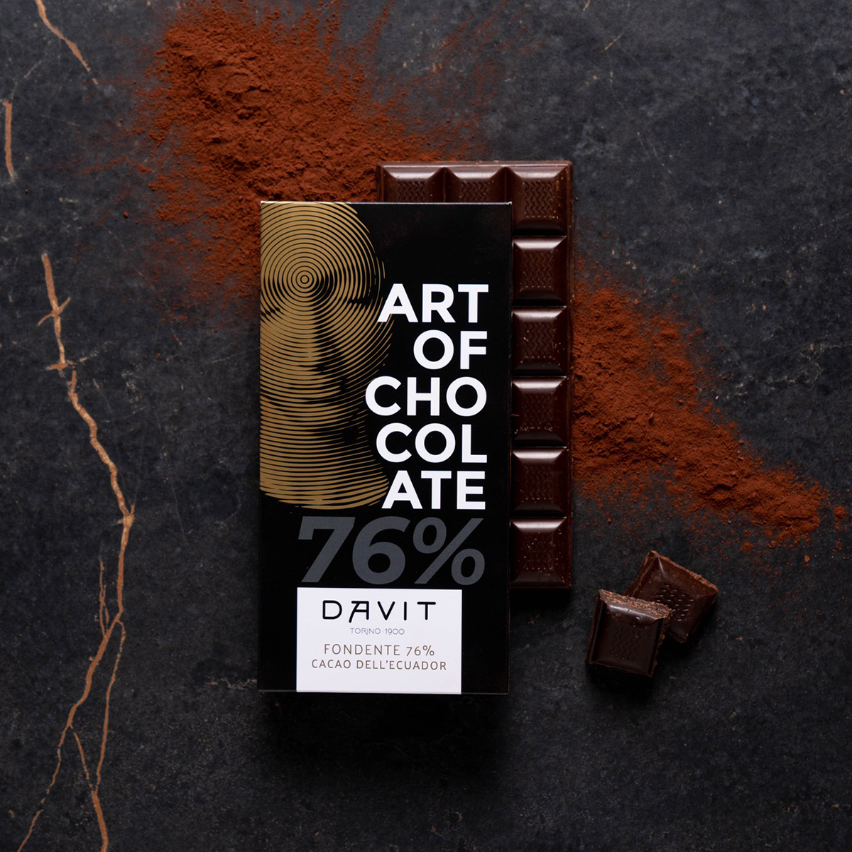 Tavoletta Cacao dell'Ecuador, Fondente 76% - 100g - immagine 2